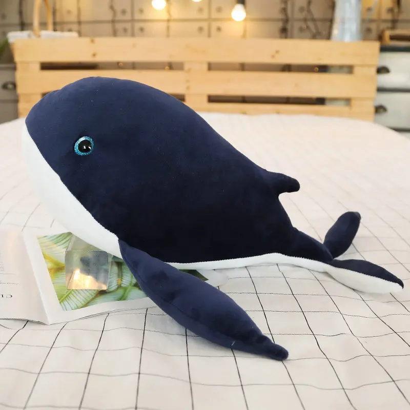 120 см новые плюшевые куклы 1 шт. Kawaii КИТ милая плюшевая кукла мягкая, плюшевая игрушка мягкая подушка для малышей и детей постарше, подарок на день рождения - Цвет: Синий