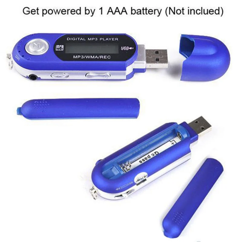 Мини Портативный USB флэш MP3 плеер с ЖК-экраном Поддержка Flash 32 Гб TF/SD слот для карт цифровой mp3 музыкальный плеер