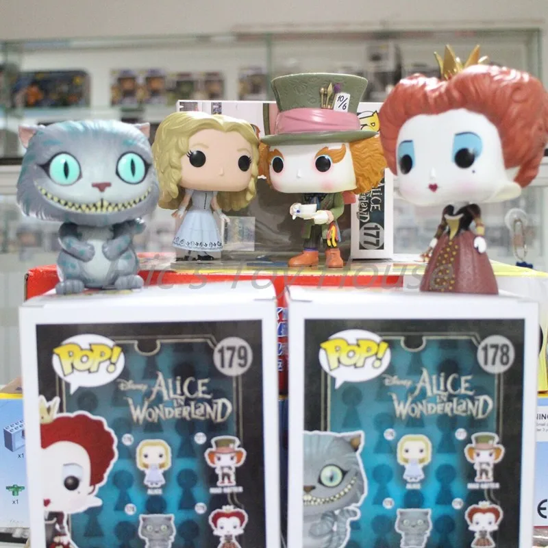 Funko pop Алиса в стране чудес-Алиса рисунок горячий фильм Коллекционная Виниловая фигурка модель игрушки с оригинальной коробкой