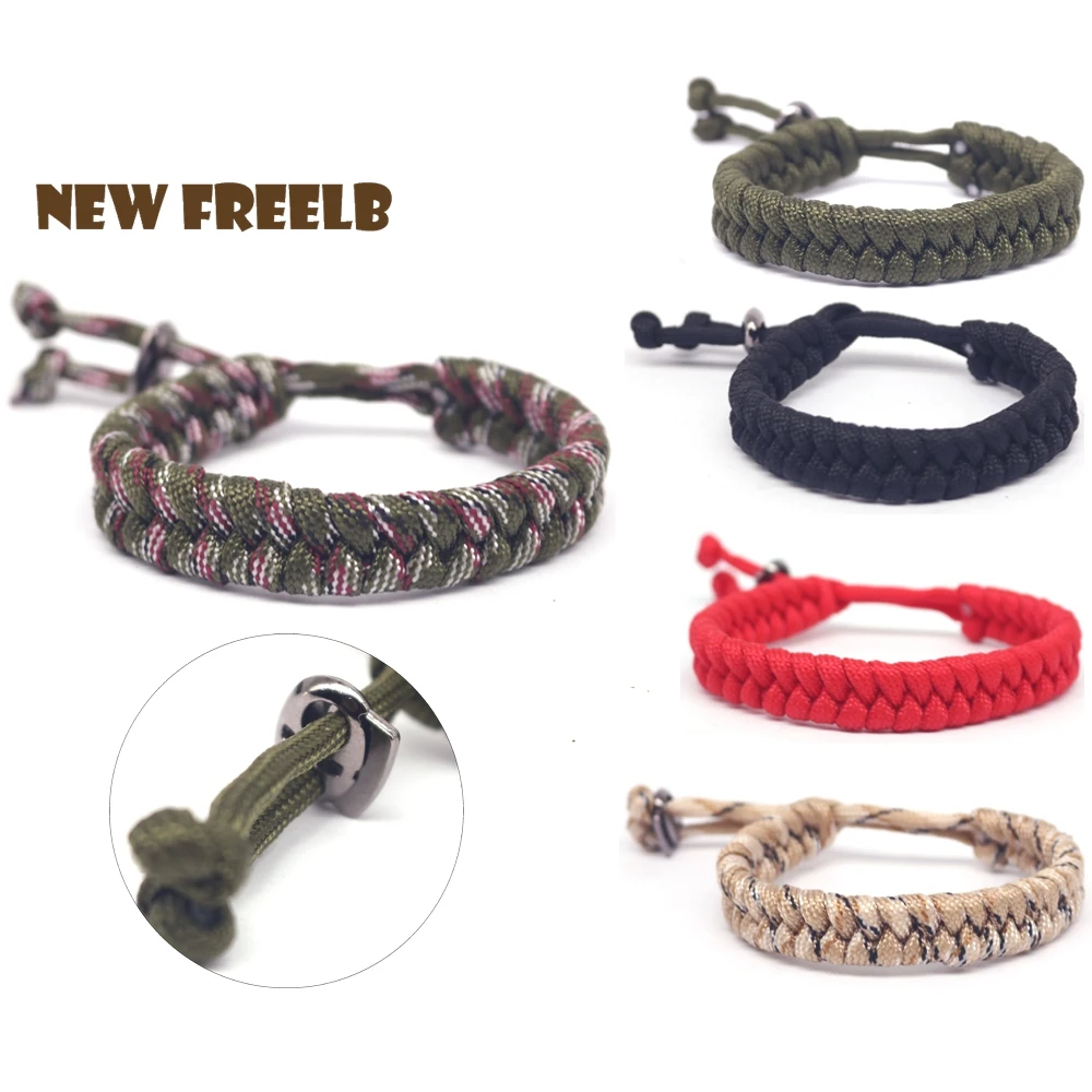 Женский и мужской браслет регулируемый Паракорд для выживания простой модный