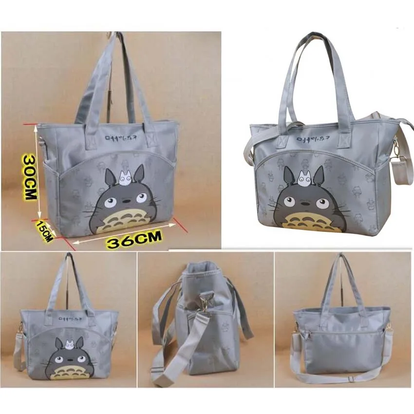 Женская дизайнерская Холщовая Сумка Totoro на плечо, сумка для покупок, Студенческая женская сумка на плечо