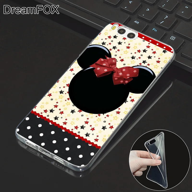 DREAMFOX L344 Minnie Mouse Soft TPU Silicone Case Cover For Xiaomi Mi Note 2 3 4 5 6 8 SE M5 4C 4S 5C 5S 5X 6X A1 Plus |