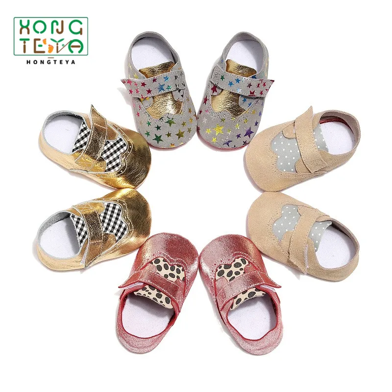 Мокасины детские из натуральной кожи стильные мягкие туфли с заплатками обувь