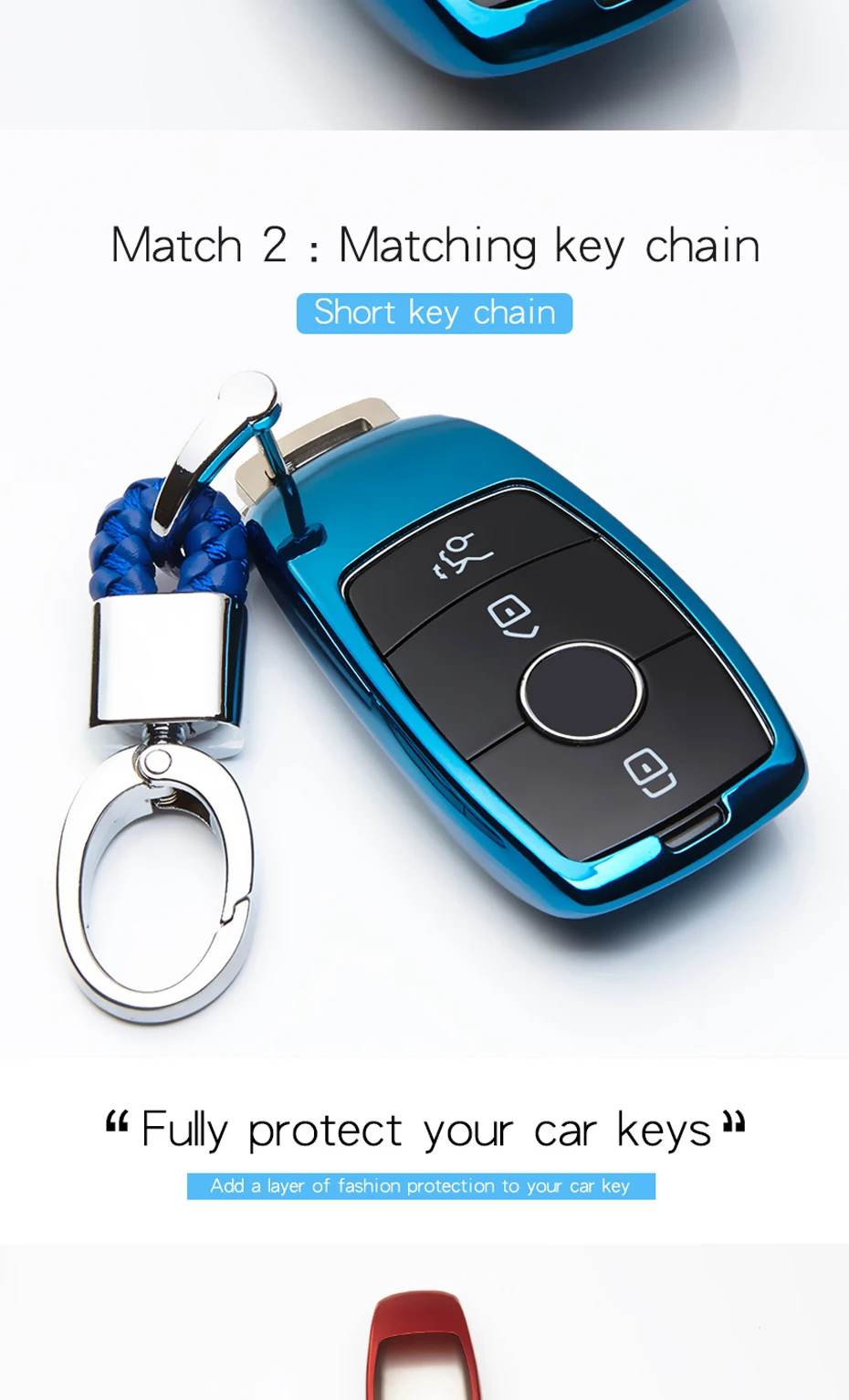 KUKAKEY ТПУ чехол для ключей автомобиля для Mercedes Benz C Class W205 C200 C180 C260 C300 E Class W213 E200 E300 E320 дистанционный держатель