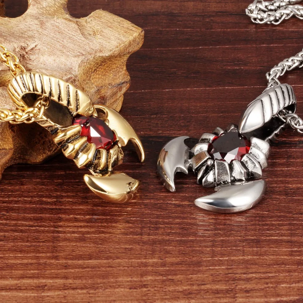 Fashion first act the role ofing is tasted The scorpion magic man necklace titanium steel pendant light tide male sparepart | Украшения и