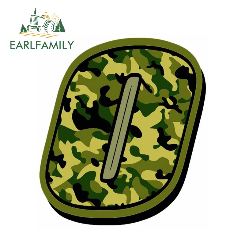 EARLFAMILY 13 см x 10 гоночные номера виниловые камуфляжные зеленые наклейки Мотокросс