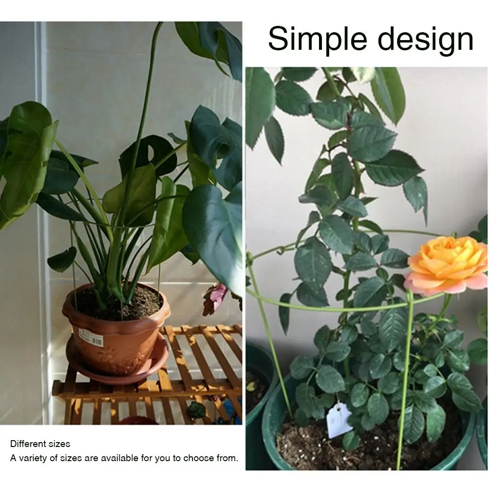 5 шт. завод Поддержка клетки колья завода с регулируемое кольцо садовые столбы