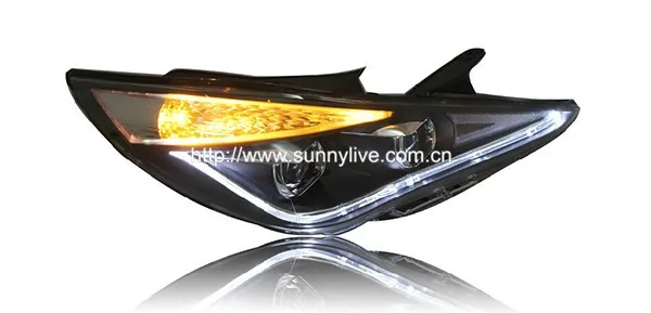Angel eyes светодиодный головной фонарь 2009-11 лет TLZ для hyundai Sonata