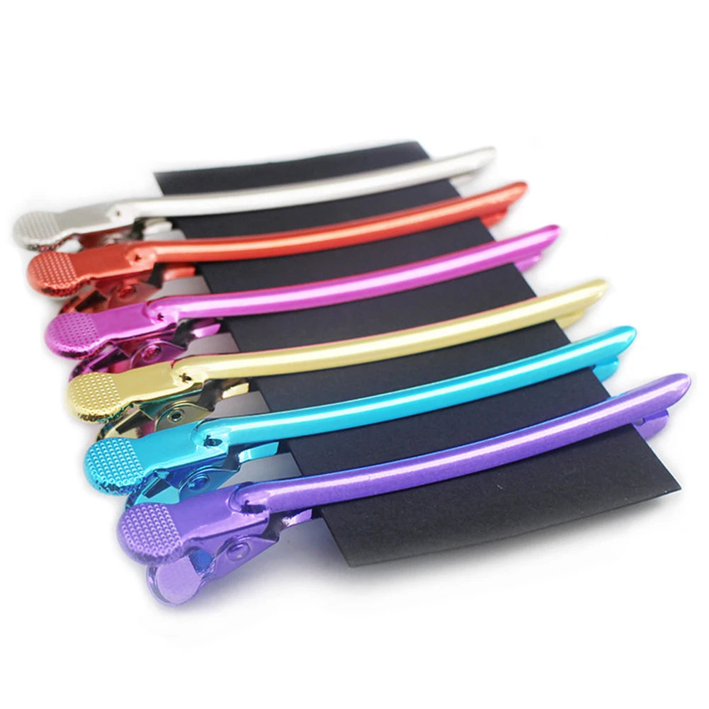 12 шт. противоскользящие секционные инструменты для парикмахерских алюминиевый