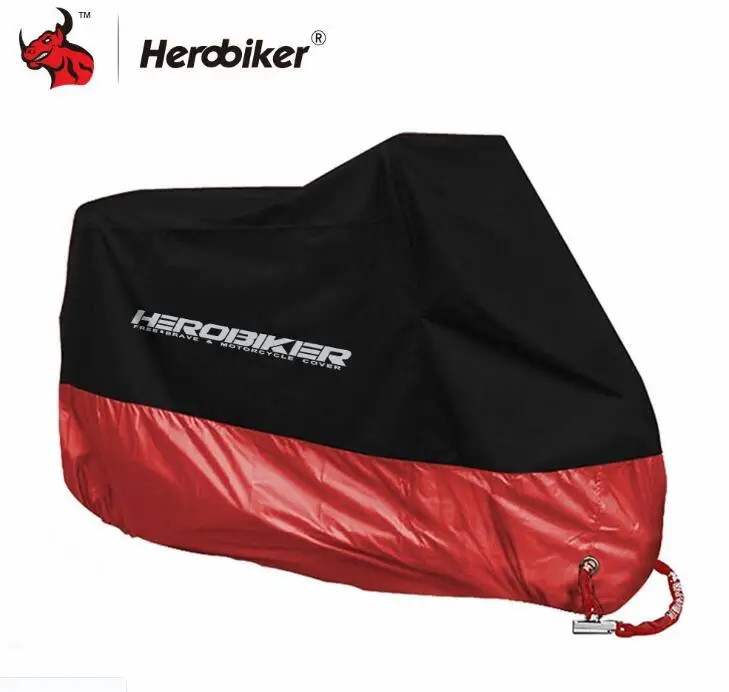 Herobiker мотоцикл четыре сезона Водонепроницаемый/пыленепроницаемый/УФ защитный для наружного внутреннего мотороллера мотоцикл Дождевик M-XXXXL
