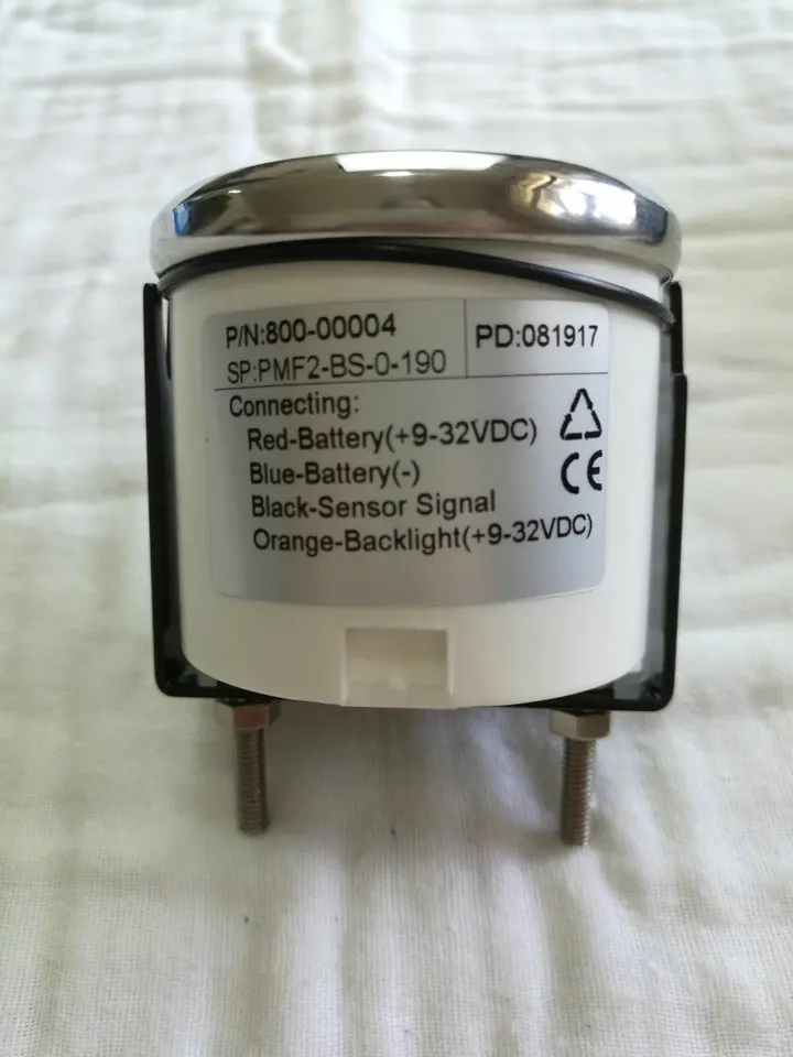 Судовая лодка датчик уровня топлива 0-190OHM 9-32V 52 мм 316L хромовый ободок с черным