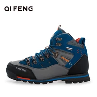 men outdoor sports hiking boots waterproof wear resisting trekking shoes mountain climbing classic footwear new man sneaker boot