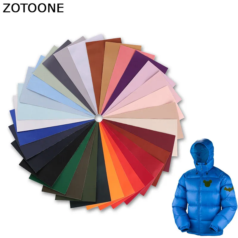 ZOTOONE различные цвета самоклеющиеся нашивки свободный покрой DIY тканевая наклейка