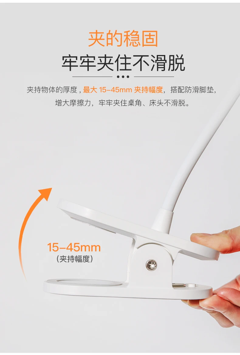 Xiaomi Yee светильник Светодиодный точечный светильник Настольная лампа клип-на ночной Светильник USB Перезаряжаемый 360 градусов Регулируемый есть 2 варианта формы
