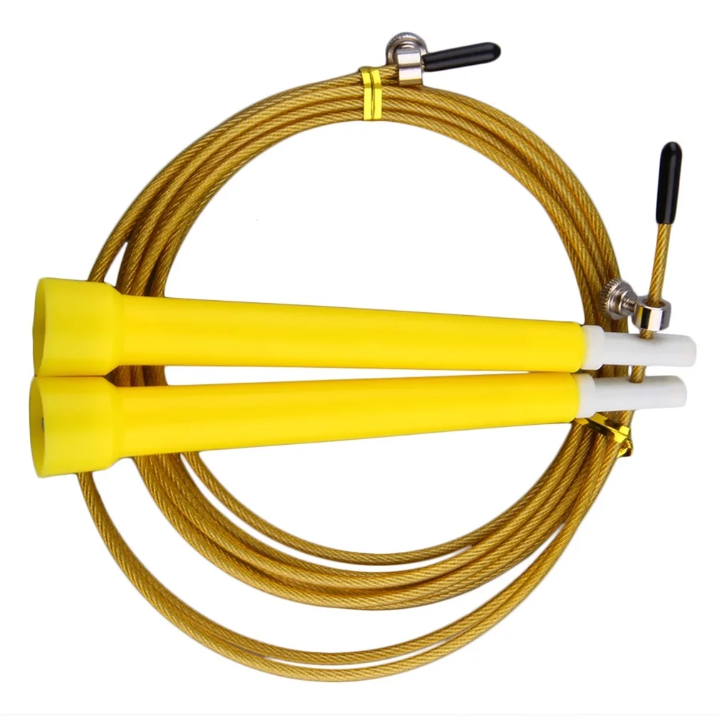 3 м стальная проволока Пропуск Регулируемая Скакалка для кроссфита Fitnesss Equimpment