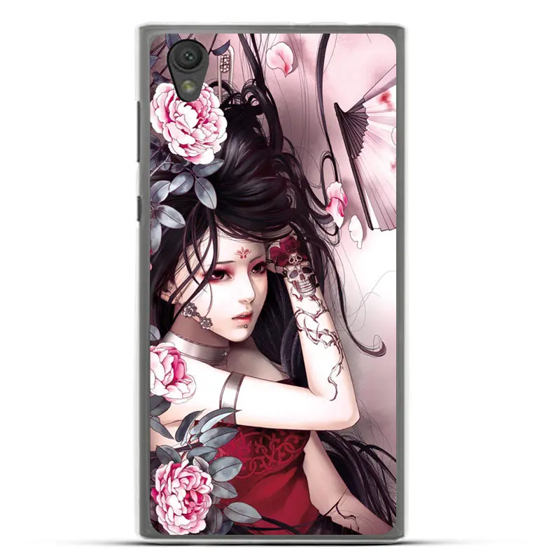 Чехол для Sony Xperia L1 модный красивый мягкий силиконовый УФ-чехол телефона с