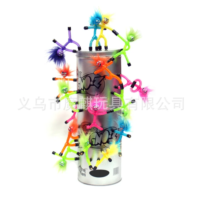 OnePiece RandomColor 6 пальцев ноги 6 магнитов Magno Fingz собрать все Fingz Stickman магнит на холодильник Q-Man Магнитный Человек Дети наука смешная игрушка - Цвет: OnePiece RandomColor