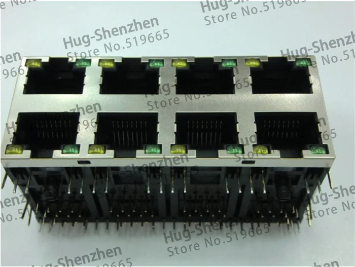 Розетка для доступа к Интернету разъем Ethernet интерфейс RJ45 2*4 8p 8 жильные разъемы с