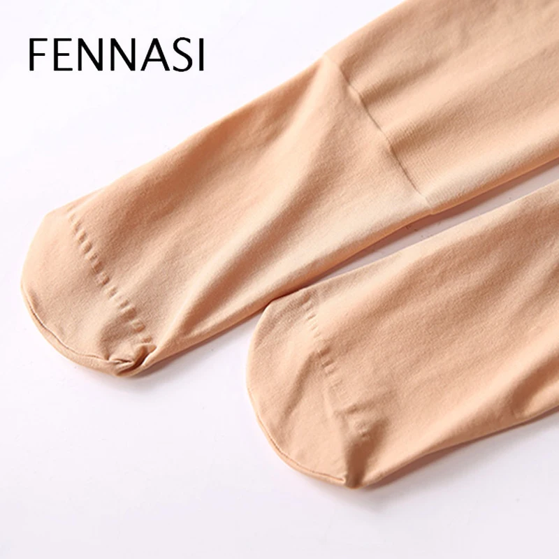 Женские компрессионные колготки FENNASI однотонные мягкие черные облегающие с