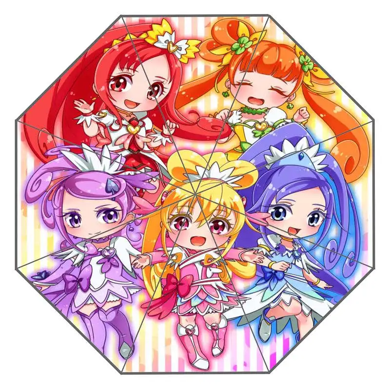 Пользовательский улыбка precure работа зонтик солнечный и дождливый солнцезащитный крем анти-УФ-зонтик# QAZ098K - Цвет: Umbrella