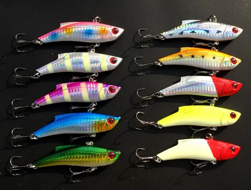10 шт. светоотражающая Вибрирующая рыболовная приманка 9 см 35 г жесткая в виде