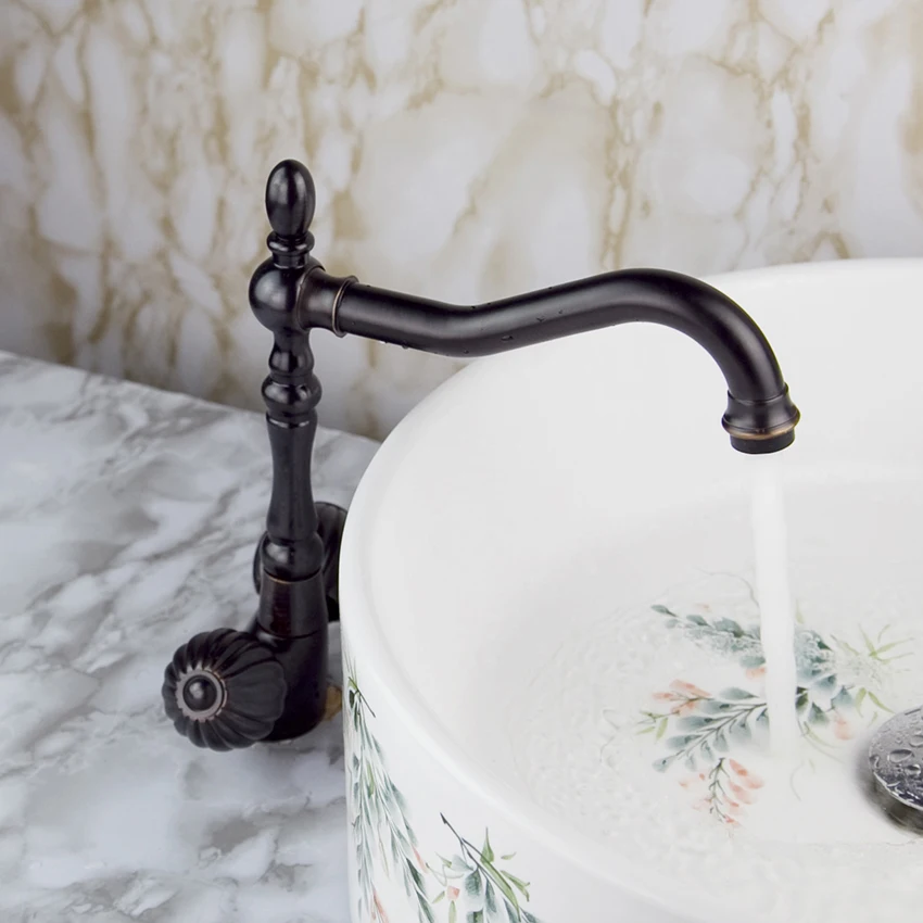 New Modern Black Oil Rubbed Bronze Basin Faucet Cold and Hot Bathrom | Обустройство дома