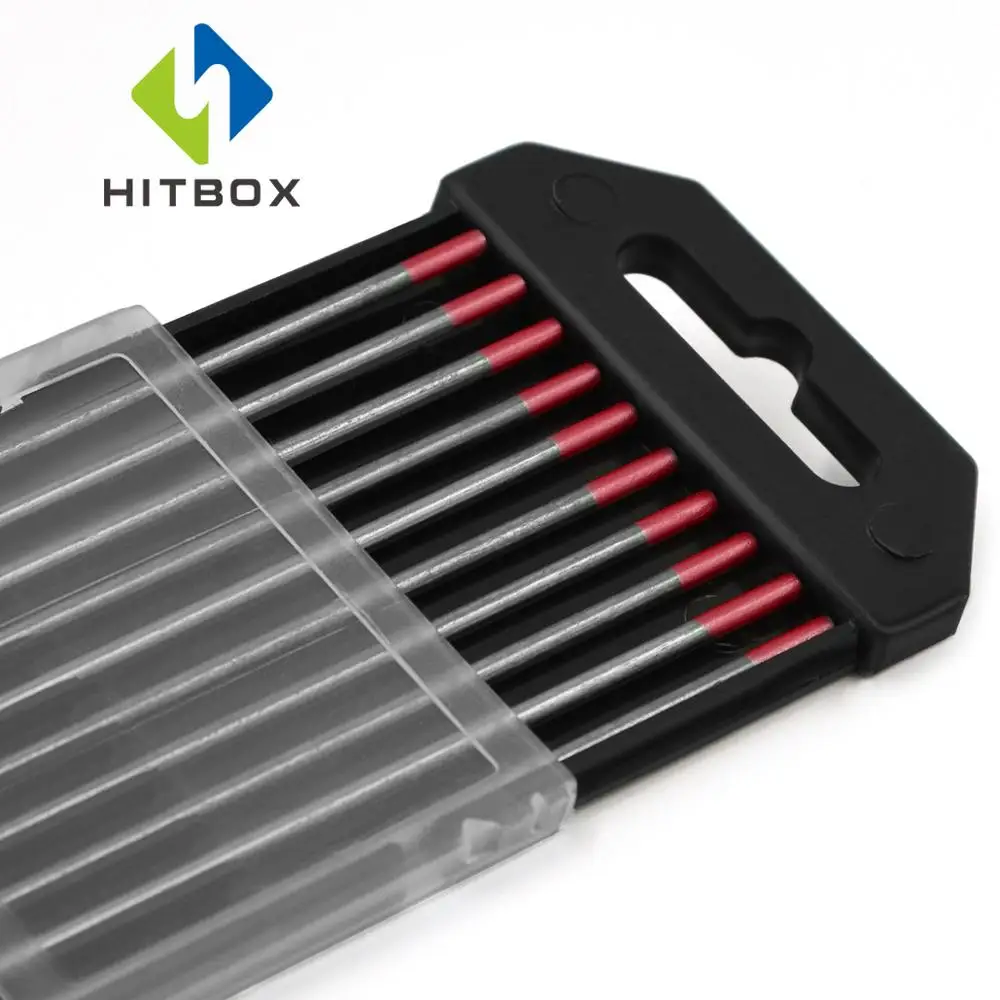 HITBOX вольфрамовый электрод WL20 Вольфрам Tig сварочные стержни 10 шт 2,4 мм синий/красный сварочный электрод
