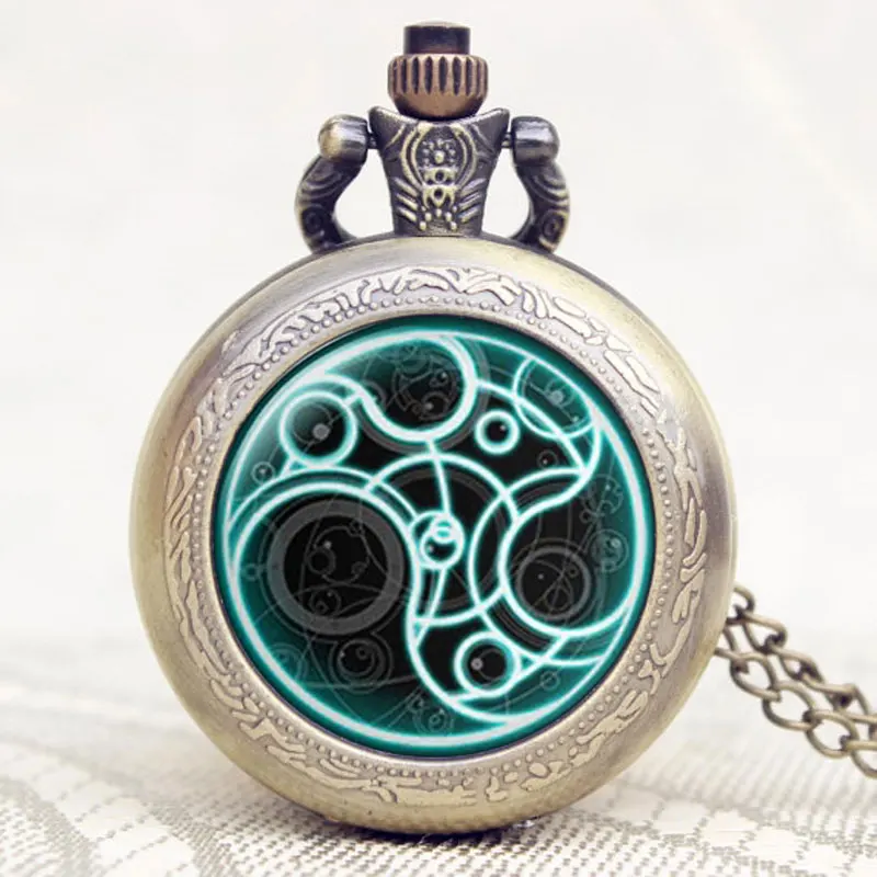 Док. Тема ВОЗ кварцевые карманные часы бронзовое ожерелье ретро специальные