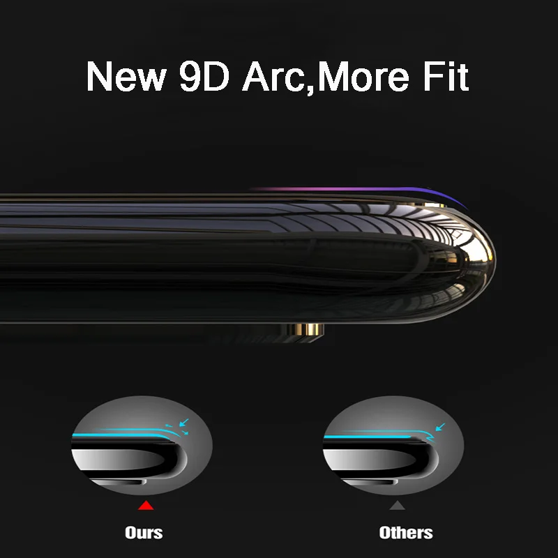 9D полное покрытие закаленное стекло для Huawei Honor 8X MAX 10 Защитная пленка экрана 9H