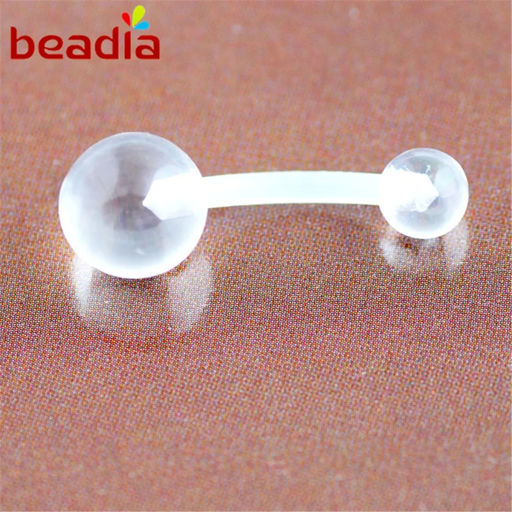 Акриловые ювелирные изделия для тела 2 шт./компл. серьги-гвоздики пупка