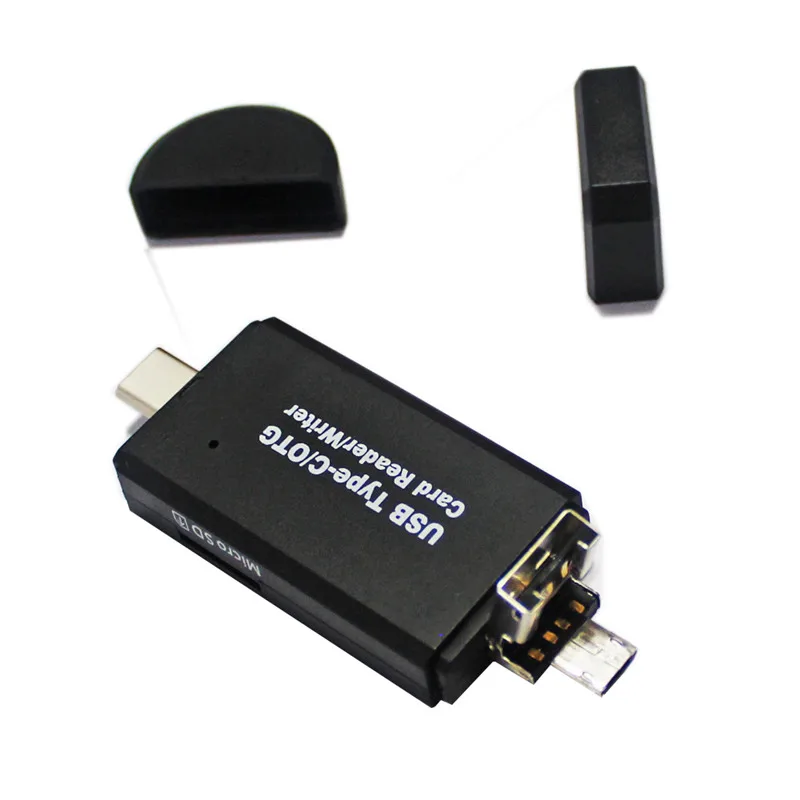 YC310 Mini 3 в 1 OTG кардридер для USB 2 0 Тип C высокая скорость Micro SD TF мобильного телефона