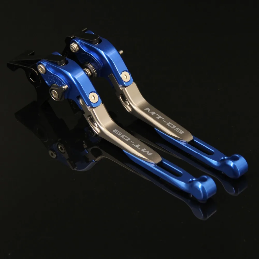 RiderJacky LOGO "MT-09" Motorcycle CNC Brake Clutch Levers For Yamaha MT-09 Tracer 2015-2018 2017 Adjustable Extendable Foldable |