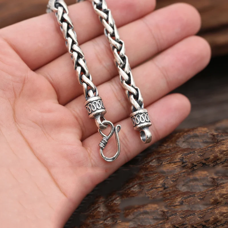 Браслет дружбы из серебра 925 пробы для мужчин и женщин ювелирное изделие с