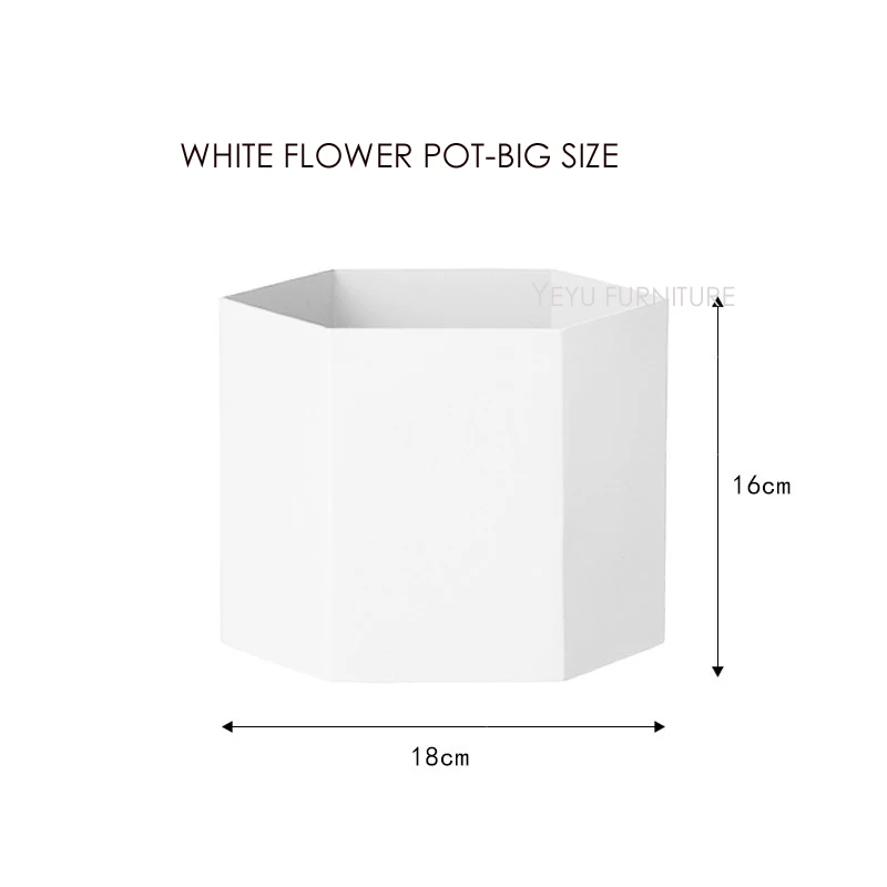 Big White Pot Современный дизайн, модные металлические полки для цветочных горшков, популярные Чердаки для цветочных горшков, лоток для хранения, для гостиной, для растений, для организации, поднос для корзин - Цвет: Big White Pot