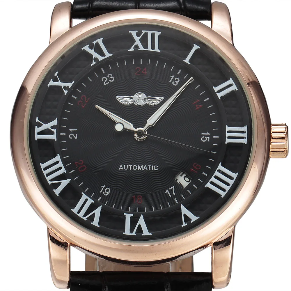 Топ бренд WINNER платье автоматические механические часы для мужчин золотой чехол