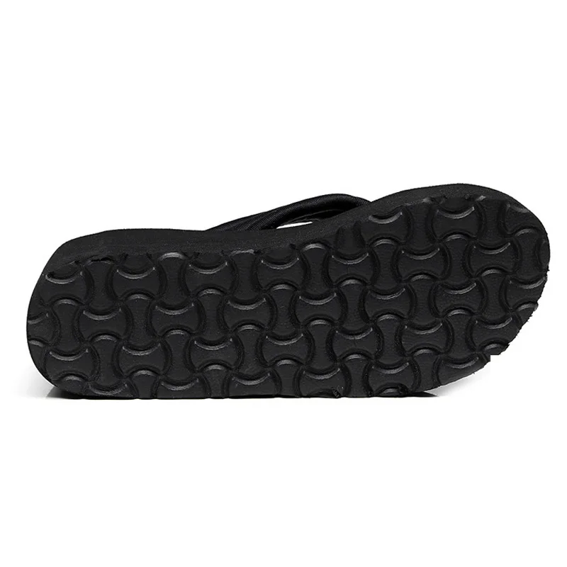 Модные летние женские Вьетнамки Шлепанцы Обувь на высоком каблуке и платформе