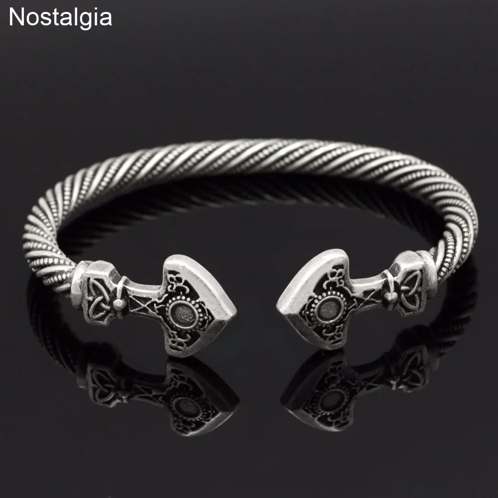 Ностальгия Vikingos Thor Hammer Thunder винт с предельным моментом затяжки для ногтей Pulseira
