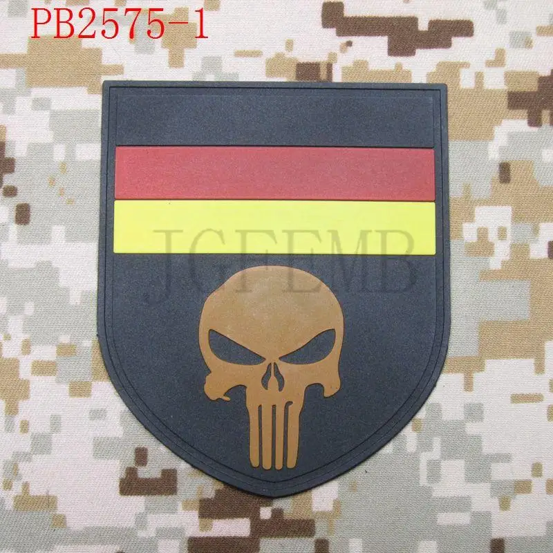 Германия флаг с черепом Военная тактика боевой 3D ПВХ патч