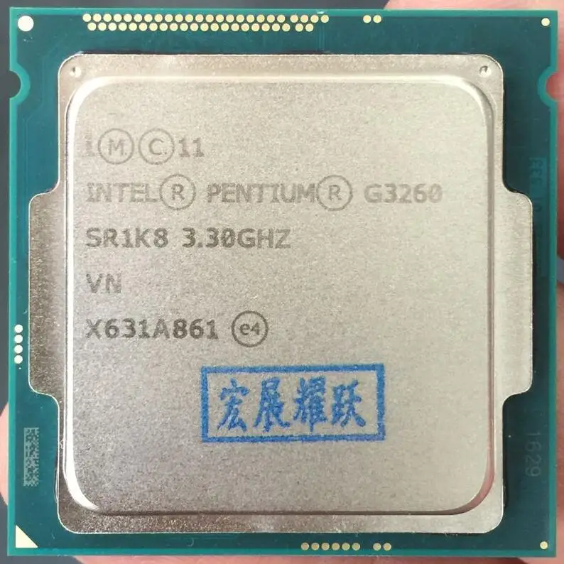Процессор Intel G3260 LGA1150 22 нанометра двухъядерный 100% рабочий настольный