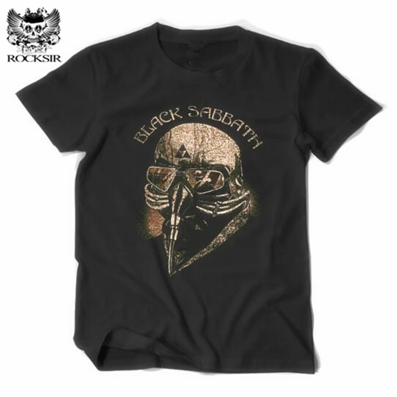 Rocksir Новая Черная Sabbath футболка рок Мужская wo s черные хлопковые футболки Homme хип