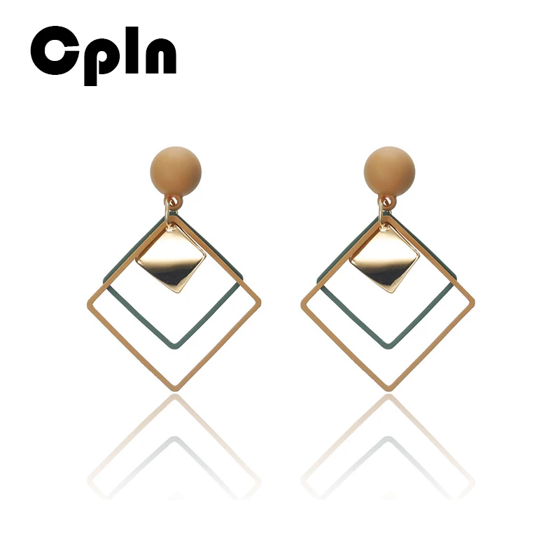 Cpln холодный ветер серебряные игольчатые серьги темперамент длинный кулон