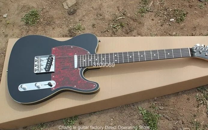 Китайский завод гитары на заказ Новый связывающий корпус 6 струн черная