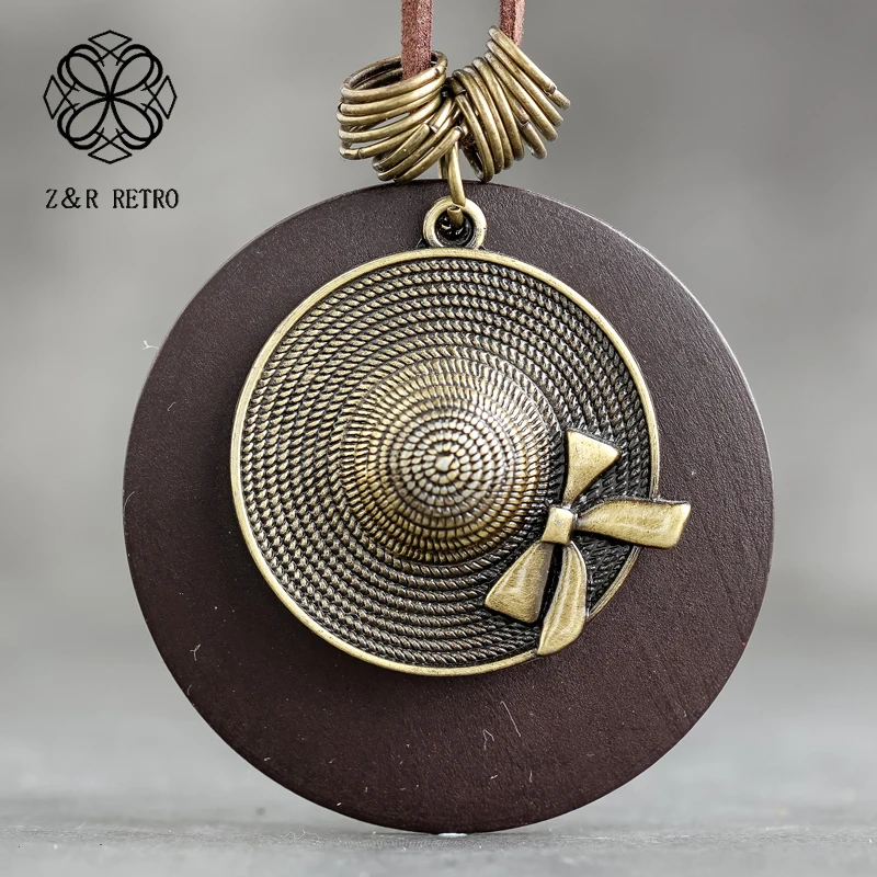 Богемное ожерелье дизайнерская деревянная подвеска в виде единорога цепочки