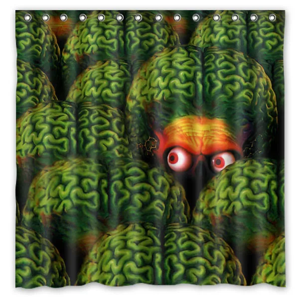 Марс атака шаблон декоративная занавеска для ванной комнаты водонепроницаемый