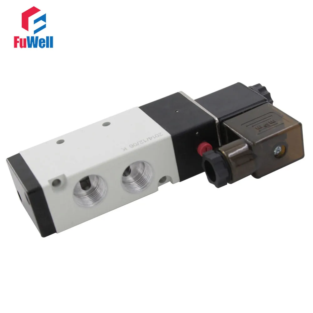 

4V310-10 Solenoid Valve AC 220V 5 Port 2 Position Pneumatic Valve PT3/8 Aluminum Alloy Air Valve