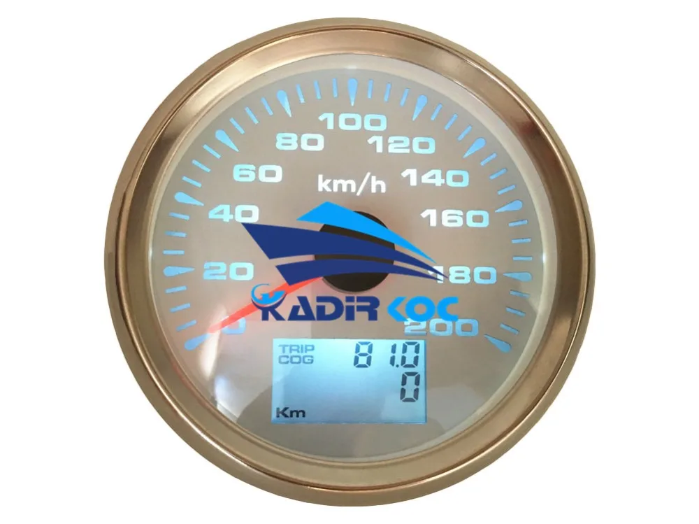 Упаковка из 1 морских 0-200 км/ч gps датчики спидометра настройки 85 мм авто ЖК-дисплей скорость одометры 9-32vdc скорость mileometer путешествия датчик Cog