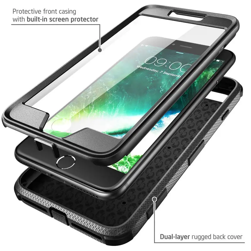 For iPhone 7 8 Plus Case i-Blason Armorbox Full Body Heavy Duty Shock Reduction Bumper WITH Built in Screen Protector | Мобильные