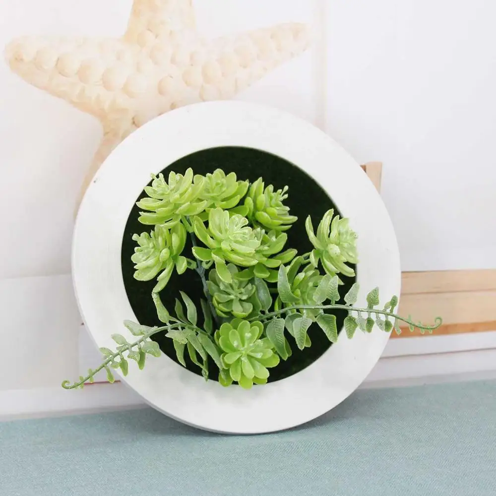 9D Креативное 3D искусственное суккулентное растение, настенное украшение, фоторамка, метоп арт, пластиковые искусственные растения для отеля, дома, сада, Декор - Цвет: 9D