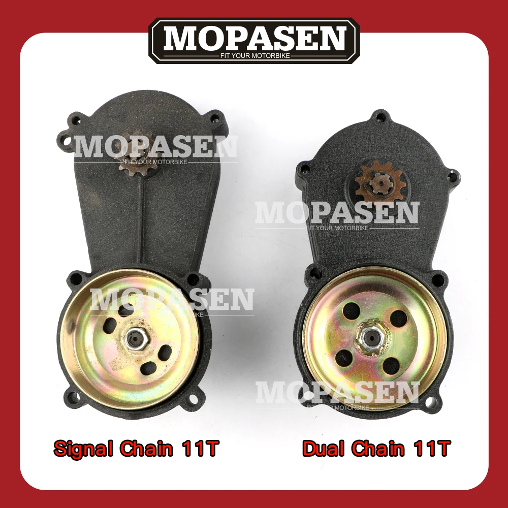 

Коробка передач 11T с двойной цепью сигнала для питбайка, мотоцикла, мотокросса, эндуро, супермото, гоночного вездехода, квадроцикла, карманн...