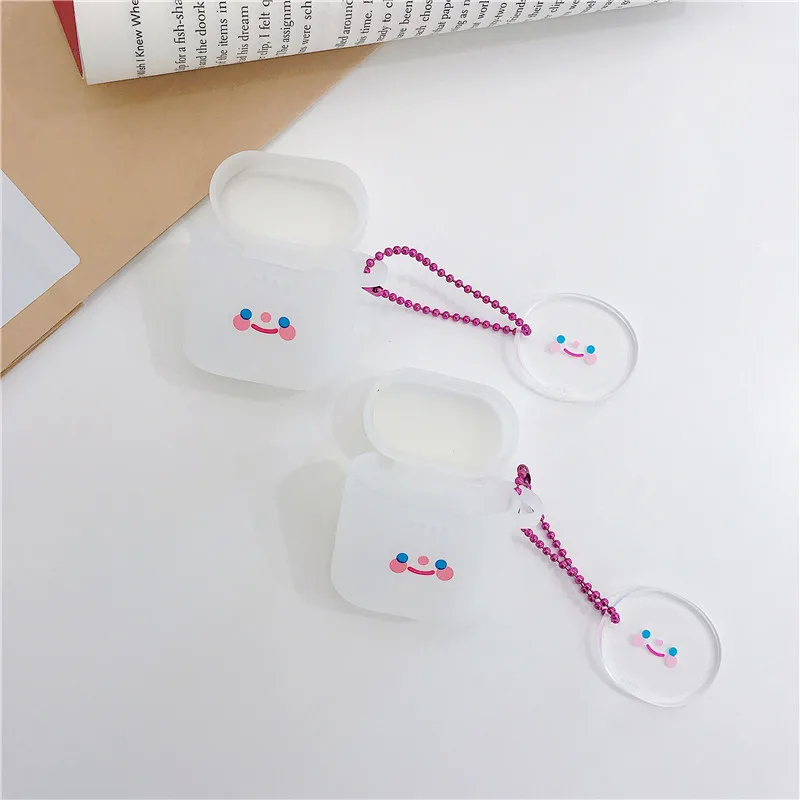 Чехол для наушников с милой улыбкой для huawei Freebuds 2 Pro Honor Flypods, беспроводные наушники, зарядное устройство, Жесткий ПК, прозрачный чехол для наушников